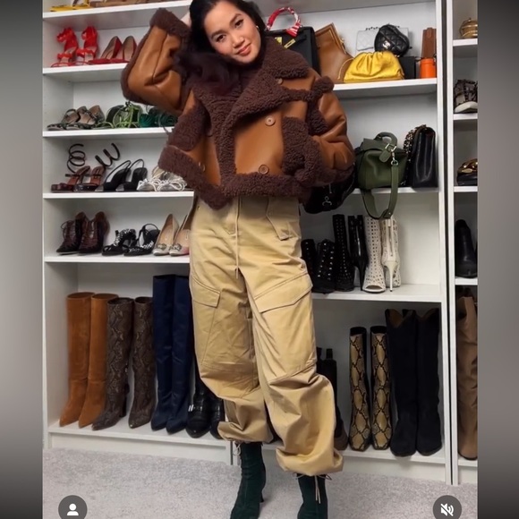 NWT Stand Studio Faux Shearling Tan Kristy Jacket - Picture 4 of 10